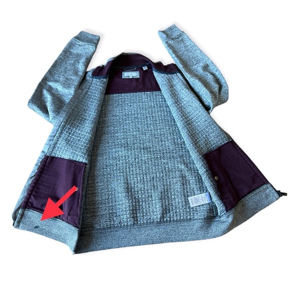 Ted Baker London Men’s Full Zip Whooty Grey Quilted Jacket, Size 4 (US Large) - Picture 7 of 11